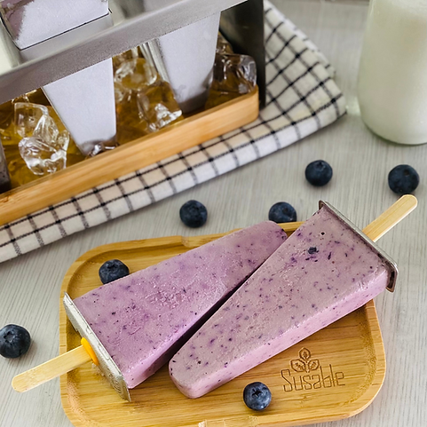 Ice Pop Eisformen aus Edelstahl mit Eiswürfel Schale zum Kühlen