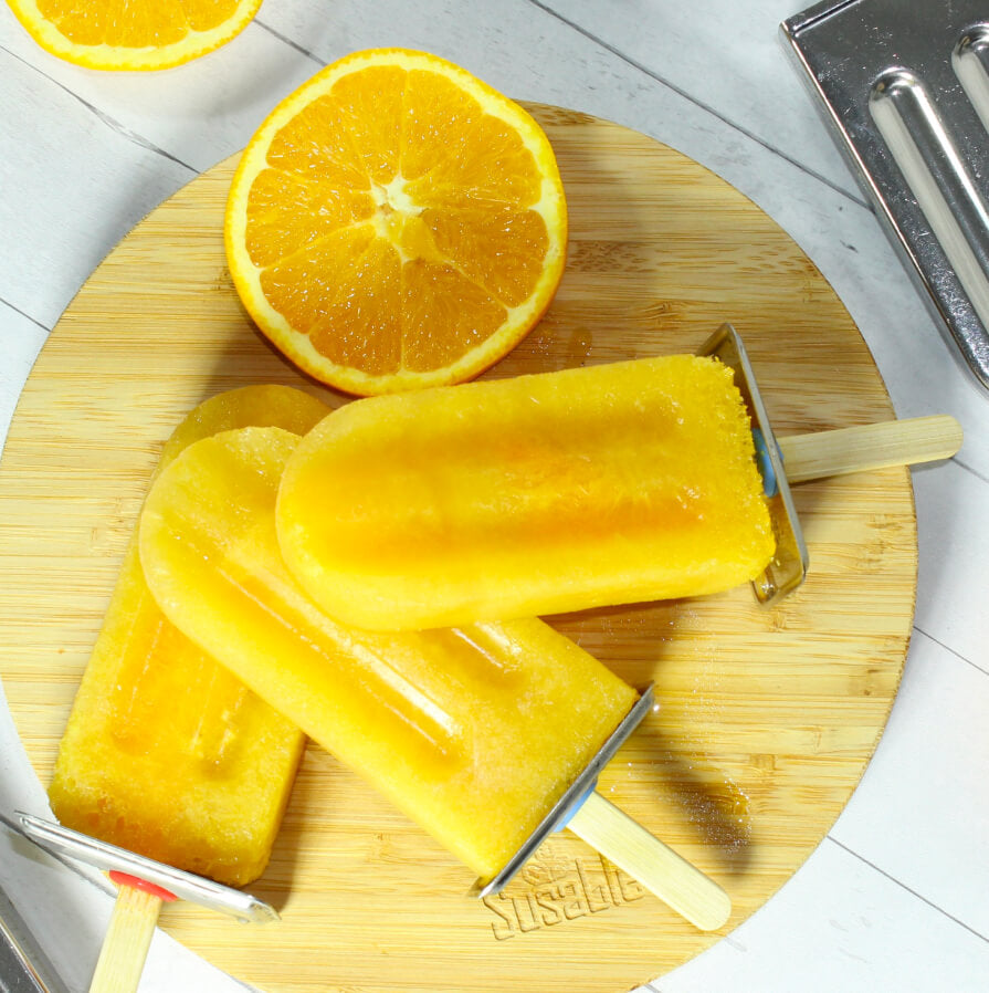 Ice Pop Eisformen aus Edelstahl mit Eiswürfel Schale zum Kühlen