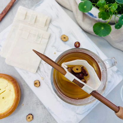 Susable Teefilter Set – Hochwertige Baumwollbeutel für losen Tee und Gewürze. Wiederverwendbar, langlebig und einfach zu reinigen, ideal für täglichen Gebrauch